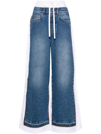 Jean Paul Gaultier Pantaloni Trompe Loeil - Blu