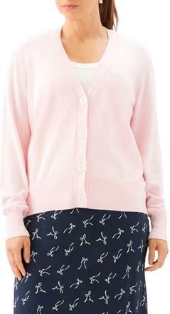 Karen Kane V-Neck Cardigan in Rose at Nordstrom, Size Small