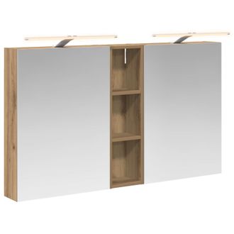 vidaXL Juego De Muebles De Ba&ntilde;o Con Estante 3 Pcs 120 X 14,5 X 70 Cm Vidaxl