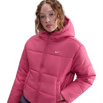 Nike Womens Sportswear Classic Puffer Jacket in Sweet Beet - Red - Size 12 UK