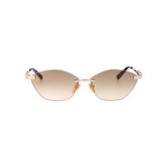 Gucci Gg2050S Cat-eye Zonnebril - unisex - Accessoires - Geel - Maat: 59 MM Nylon