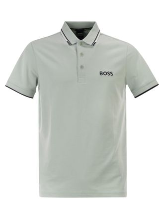 HUGO BOSS Boss Green Regular Fit Poloshirt aus recycelter Stretch-Baumwolle und Polyester