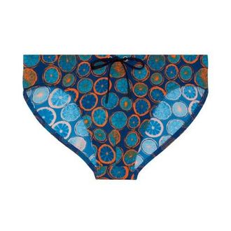 HOM Trapani Swim Mini Briefs in Navy Print at Nordstrom, Size Xx-Large