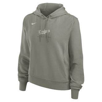 Nike Los Angeles Dodgers Performance One Nike Womens Dri-FIT MLB Pullover Hoodie in Brown | 02OYN05KLD-5HW