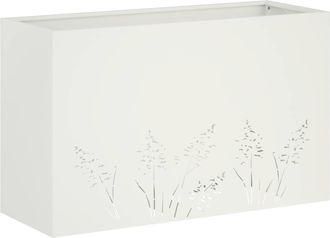 vidaXL Macetero De Jard&iacute;n Blanco 80 X 20 X 49 Cm Vidaxl