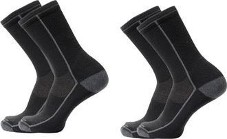 Rei Co-Op COOLMAX EcoMade Ultralight Tech Hiking Crew Socks - 2 Pairs Black XL