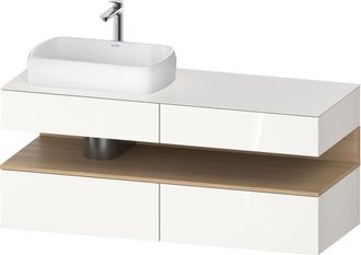 Duravit Qatego Consola Mueble Bajo Lavabo, 2 Extensiones, 2 - Duravit