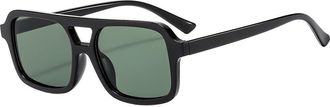 Generic Mens Small Frame Vacation Sunglasses Outdoor Commuter Womens Sports Sun Glasses(Green)