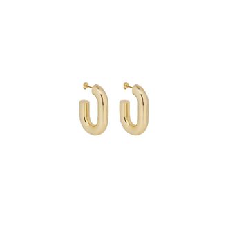 Paco Rabanne XL Link Oorbellen - Dames - Oorbellen - Geel - ONE Size - Accessoires