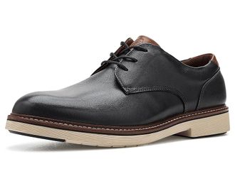 Johnston & Murphy Tyson Plain Toe Mens Shoes Black Full Grain : 11.5 M (D), Leather