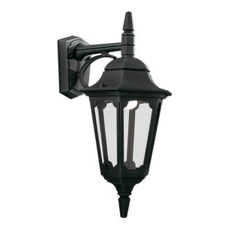 Netlighting Parish 1 Light Outdoor Wall Lantern Light Black IP44 E27
