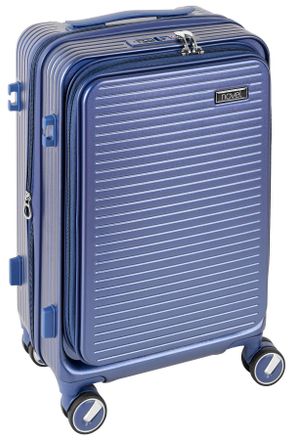 Novel Reisekoffer, Blau, Metall, Kunststoff, Textil, 35x55x24 cm, h&ouml;henverstellbarer Teleskopgriff, 360&deg;-Rollensystem, TSA-Schloss, Tragehenkel, Netzfach, F