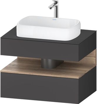 Duravit Duravit - Qatego Consola Mueble Bajo Lavabo, 1 Extra&iacute;ble, 1 Caj&oacute;n