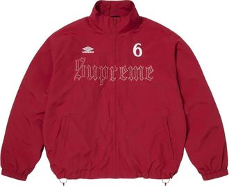 SUPREME x Umbro SS26 Rhinestone Track Jacket Red SUP-SS26-331-RED