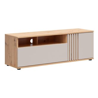 Petits Meubles Mueble tv 1 puerta 1 caj&oacute;n estratificado 135.5cm marr&oacute;n
