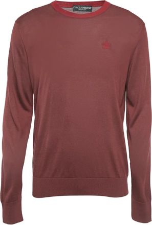 Dolce & Gabbana Felpa con ricamo - Rosso