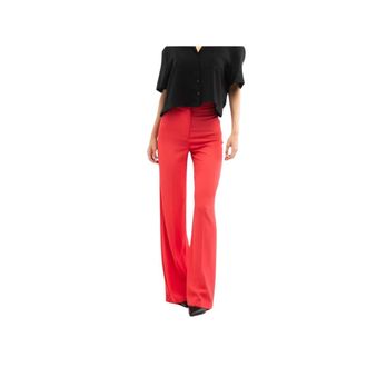 Patrizia Pepe Patrizia Pepe, Wide Trousers, female, Red, Size: XS Polyester Casual Pants