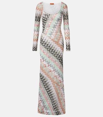 Missoni Zigzag lame maxi dress