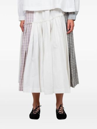 Story mfg. Pine midi skirt - Bianco