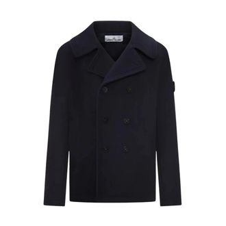 Stone Island Hombre, Abrigos, Azul, Talla: L