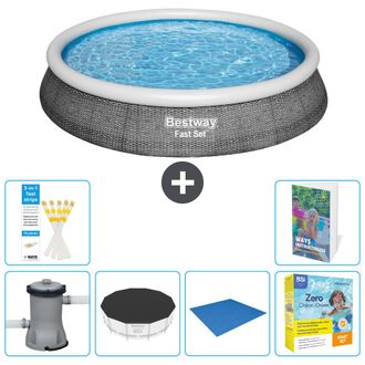 Bestway Piscina Bestway Fast Set Redonda - 396x84 Cm - 7-piezas S198