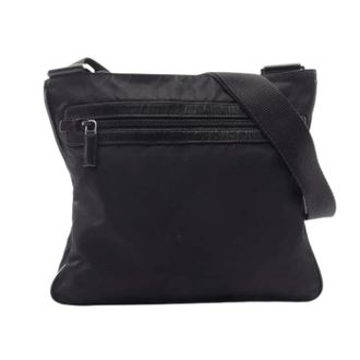Prada Pre-owned Vintage Nylon Shoulder Bag - Dames - Pre-owned - Zwart - Maat: ONE Size Nylon