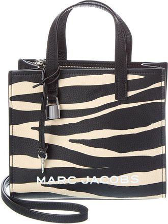 Marc Jacobs Mini Zebra Bold Grind Leather Tote