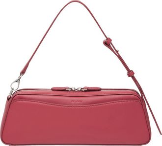 Oryany Mini Canna Leather Shoulder Bag in Sun Red at Nordstrom
