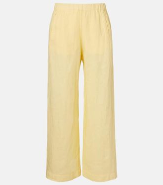 Velvet Lola linen wide-leg pants
