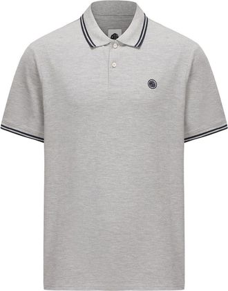 Pretty Green Heren Barton Korte Mouwen Polo Shirt (Grijs Marl)