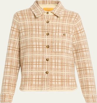 Guest In Residence Dylan Plaid Cashmere Shirt