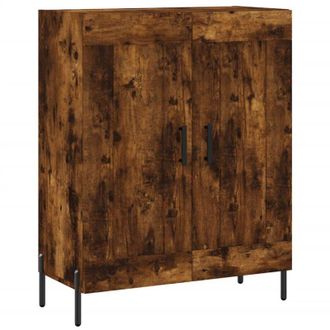 vidaXL Vidaxl - Aparador De Madera De Ingenier&iacute;a Roble Ahumado 69,5x34x90 Cm