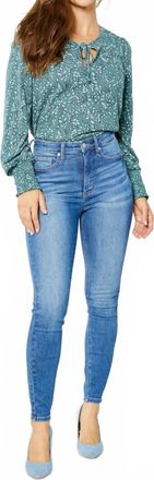 Judy Blue High Rise Tummy Control Classic Skinny Jeans In Blue