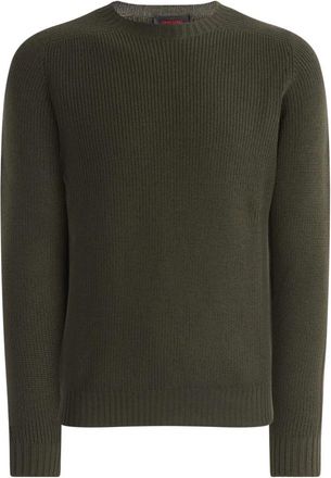 Gran Sasso Jersey de cuello redondo Rain Wool - Knitwear - Hombre - Verde - 2XL