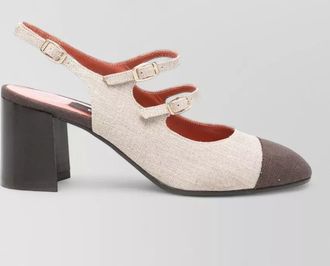 Carel fabric slingback pumps