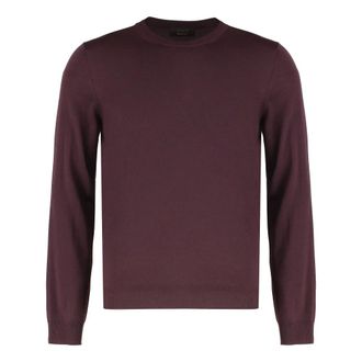 Slowear Slowear, Truien & Vesten, Heren, Rood, 2Xl, Wol, Slim fit Flexwool Crewneck Trui