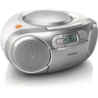Philips Az 127/12 Radio Cd - 2 X 1 W Puissance - Cd, K7 - Platine Cassette - Silver