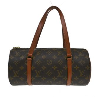 Louis Vuitton Papillon Handbag Monogram Canvas Brown Canvas Handbag (Pre-Owned)