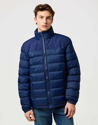 Wrangler Winterjacke WRANGLER WRANGLER Winterjacke Packable Puffer, Herren, Gr. XXL, blau, Obermaterial: 70% Polyamid Polyam.recyc. 30% Polyamid PA., Jacken Wi