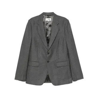 Maison Margiela Blazers, male, Gray, Size: L Jacket