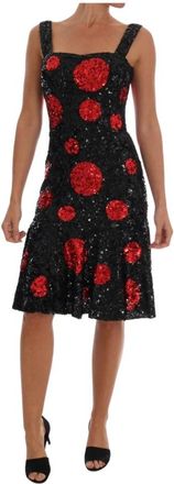 Dolce & Gabbana Dames, Jurken, Zwart, Maat: S Zijde