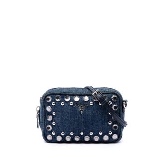 Prada Pre-owned Prada Mini Denim Borchie Bijoux Camera Bag Ladies ATWNRO1JLV69KIQ7