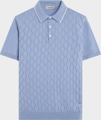 Bugatchi Men & apos;s Zigzag Cotton-Blend Polo Shirt