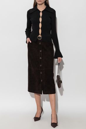 Self Portrait Fitted Top, Womens, Black