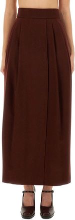 Max Mara Long Raft Skirt-Donna