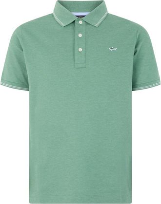 Paul & Shark Polo met klassieke kraag - Heren - Polos - Groen - XS - Katoen - Tops