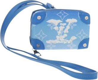 Louis Vuitton Pre-owned Vintage Monogram Canvas Portemonnee - Dames - Vintage Schoudertas - Blauw - ONE Size - Vintage
