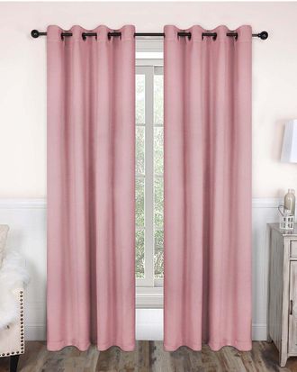 Superior 52X120 Solid Classic Modern Blackout 2Pc Curtain Panel Set