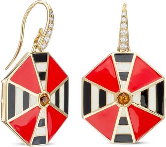 Francesca Villa 18K yellow gold Shopping Time earrings - Oro