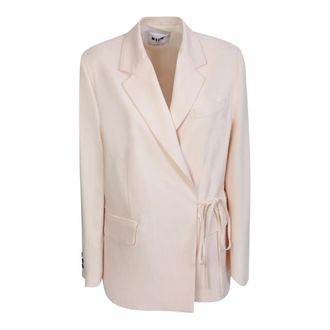 Msgm Msgm, Dames, Jassen, Beige, Maat: XS Viscose